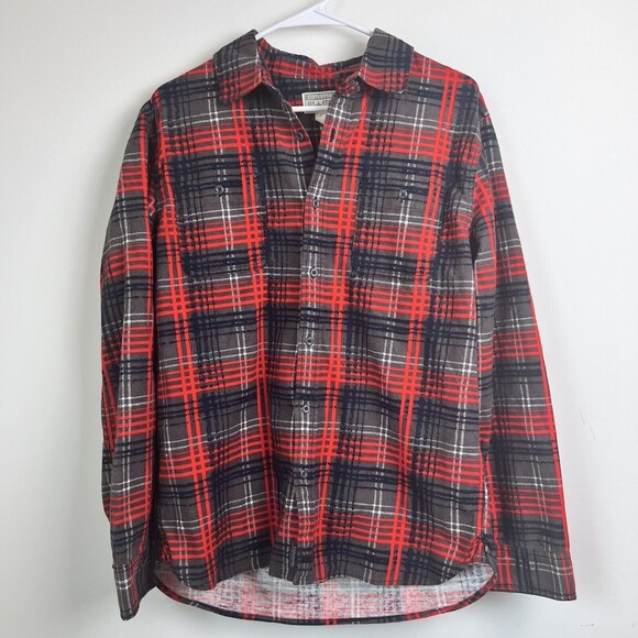 Converse All Star Flannel Shirt Red‎ Size Small - Picture 1 of 6